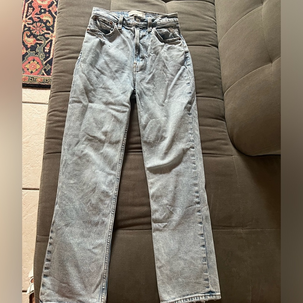 The Ankle Straight Ultra High Rise Jean